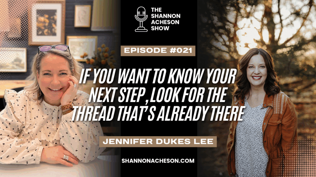 Shannon Acheson Show with Jennifer Dukes Lee